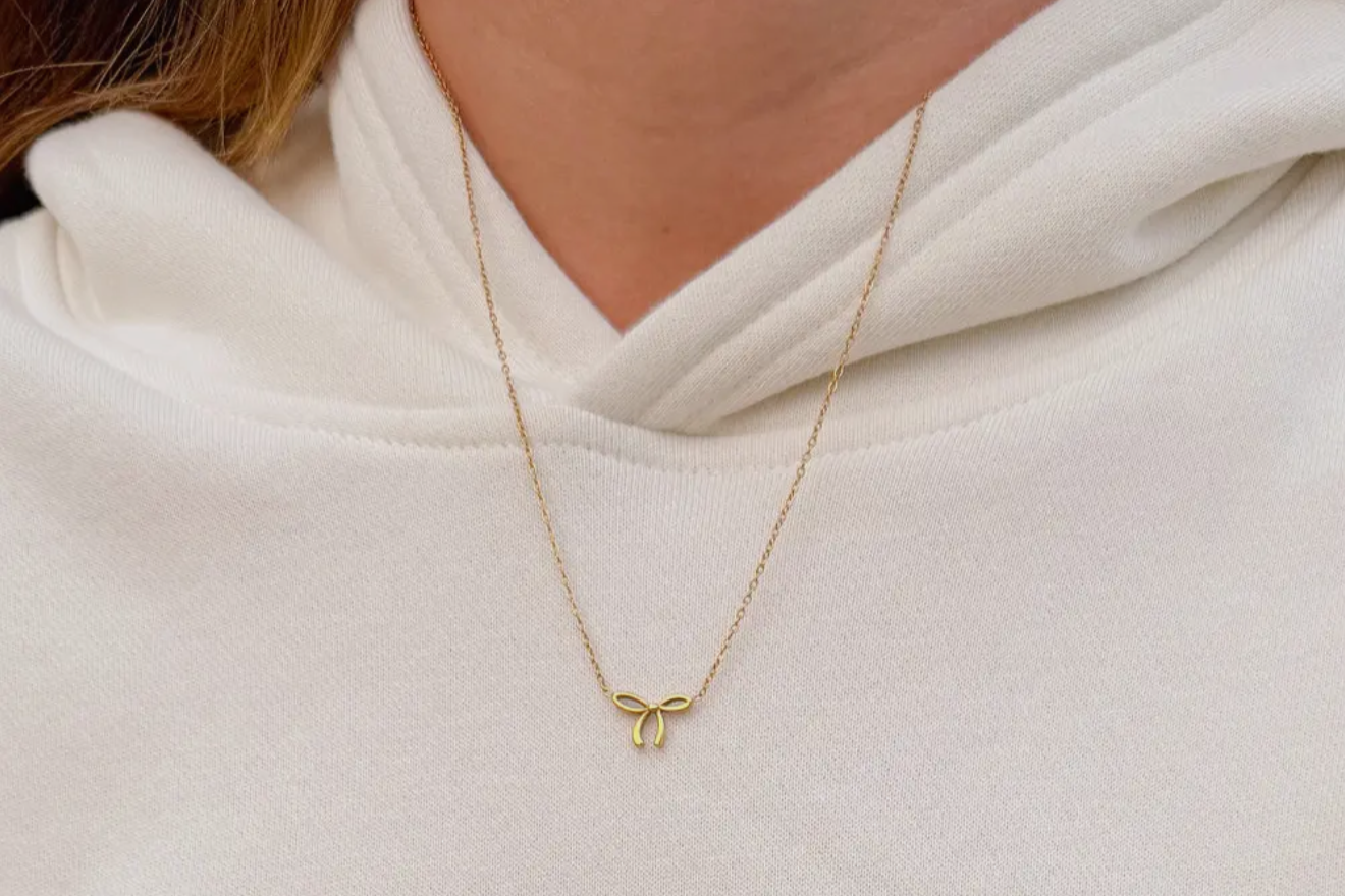 Tiny Bow Necklace