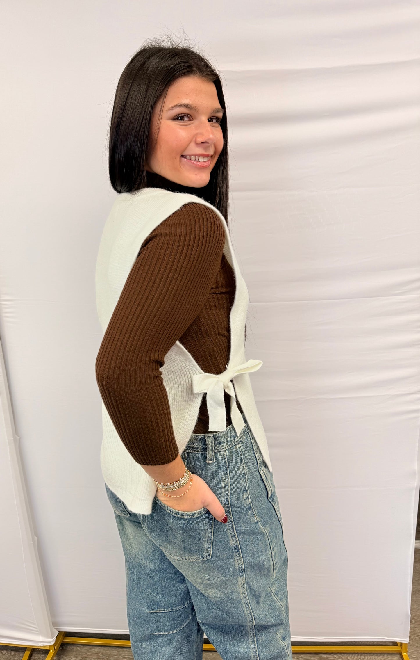 Bow Tie Sweater Vest