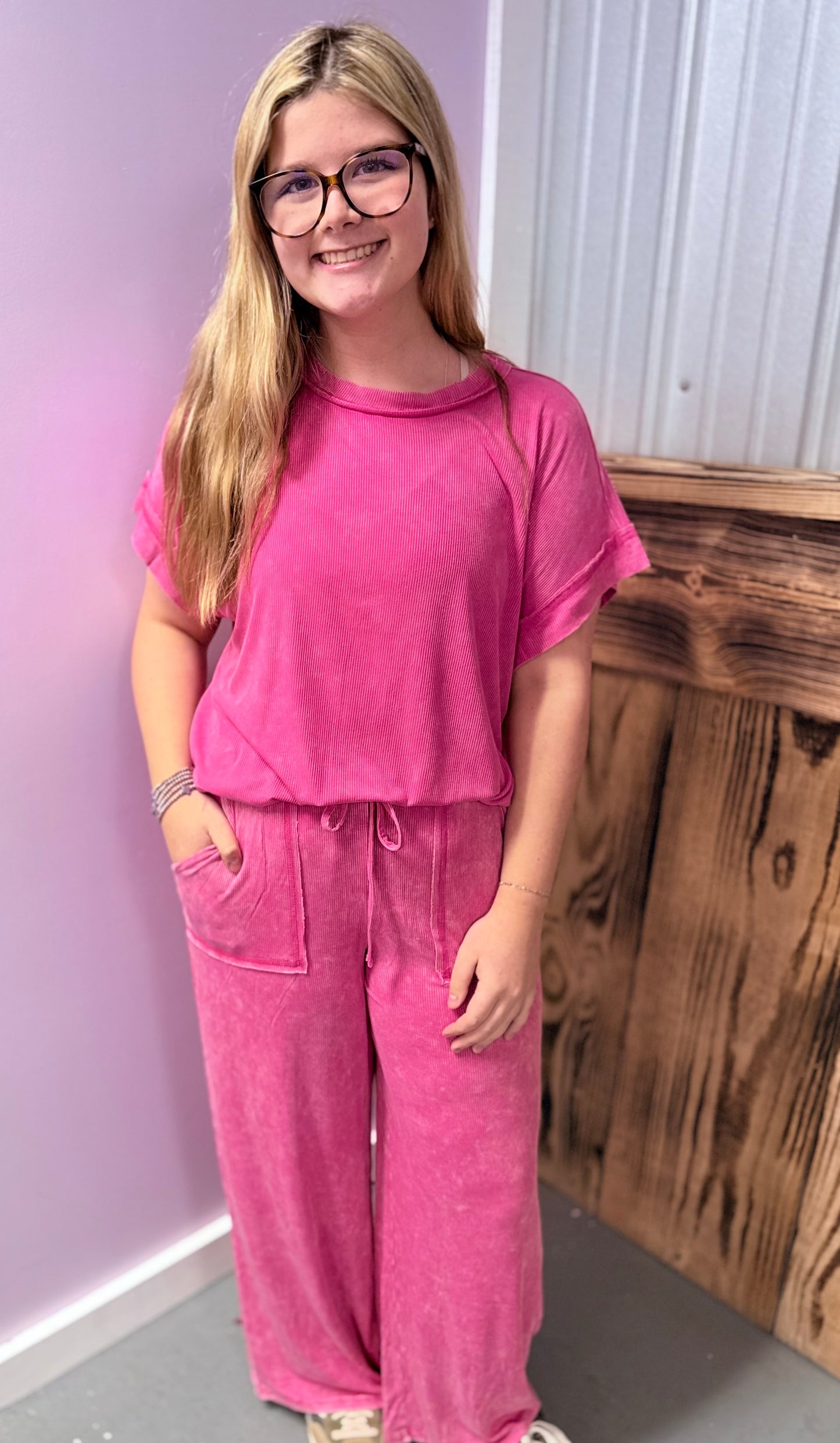 Lazy Sunday - Acid Wash set