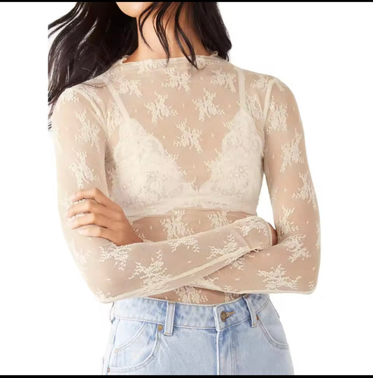 LONGSLEEVE LACE UNDER SHIRT