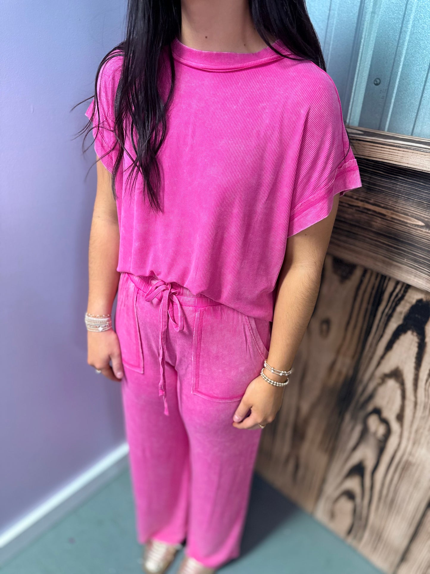 Lazy Sunday - Acid Wash set