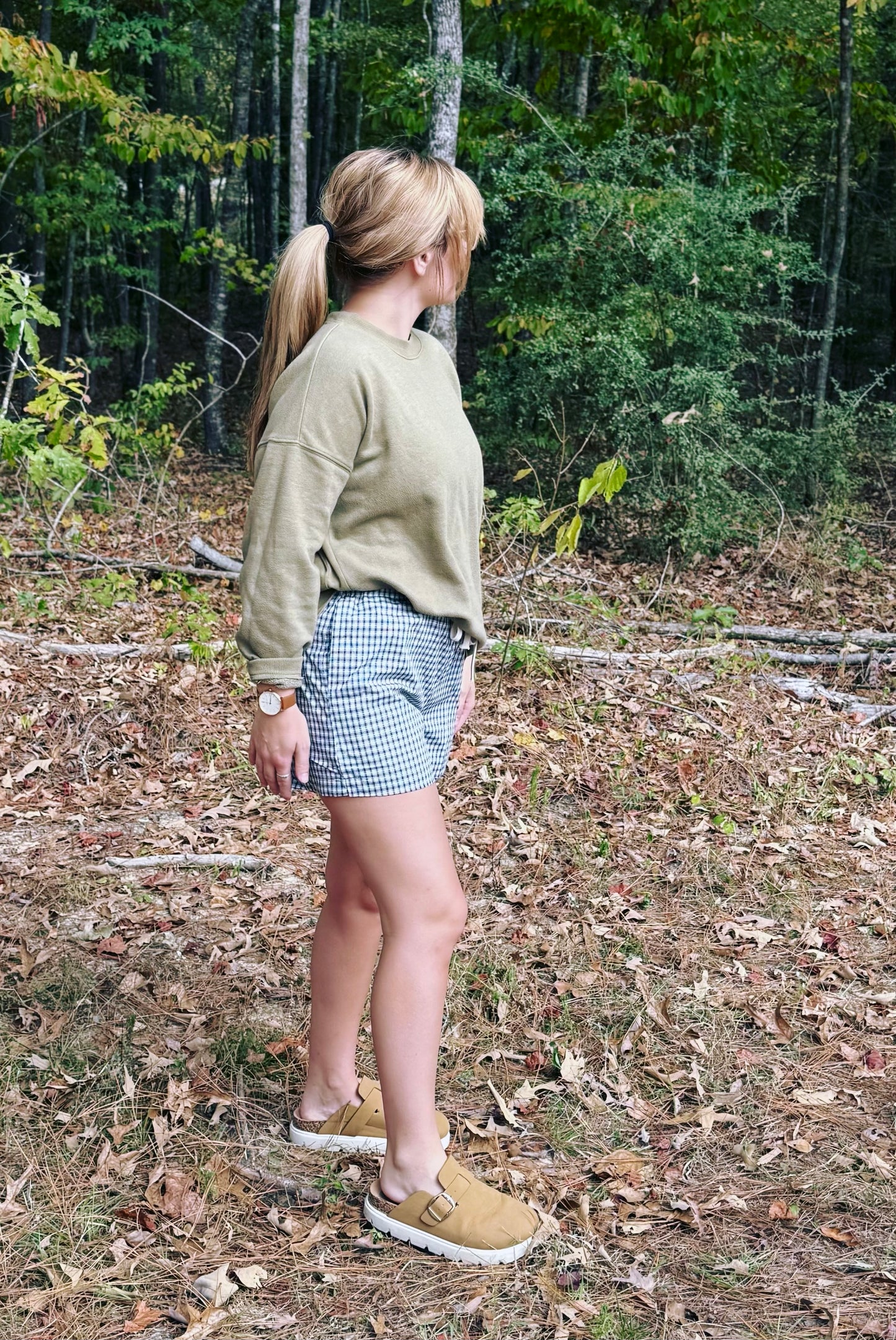 Checkered Boxer Style Shorts