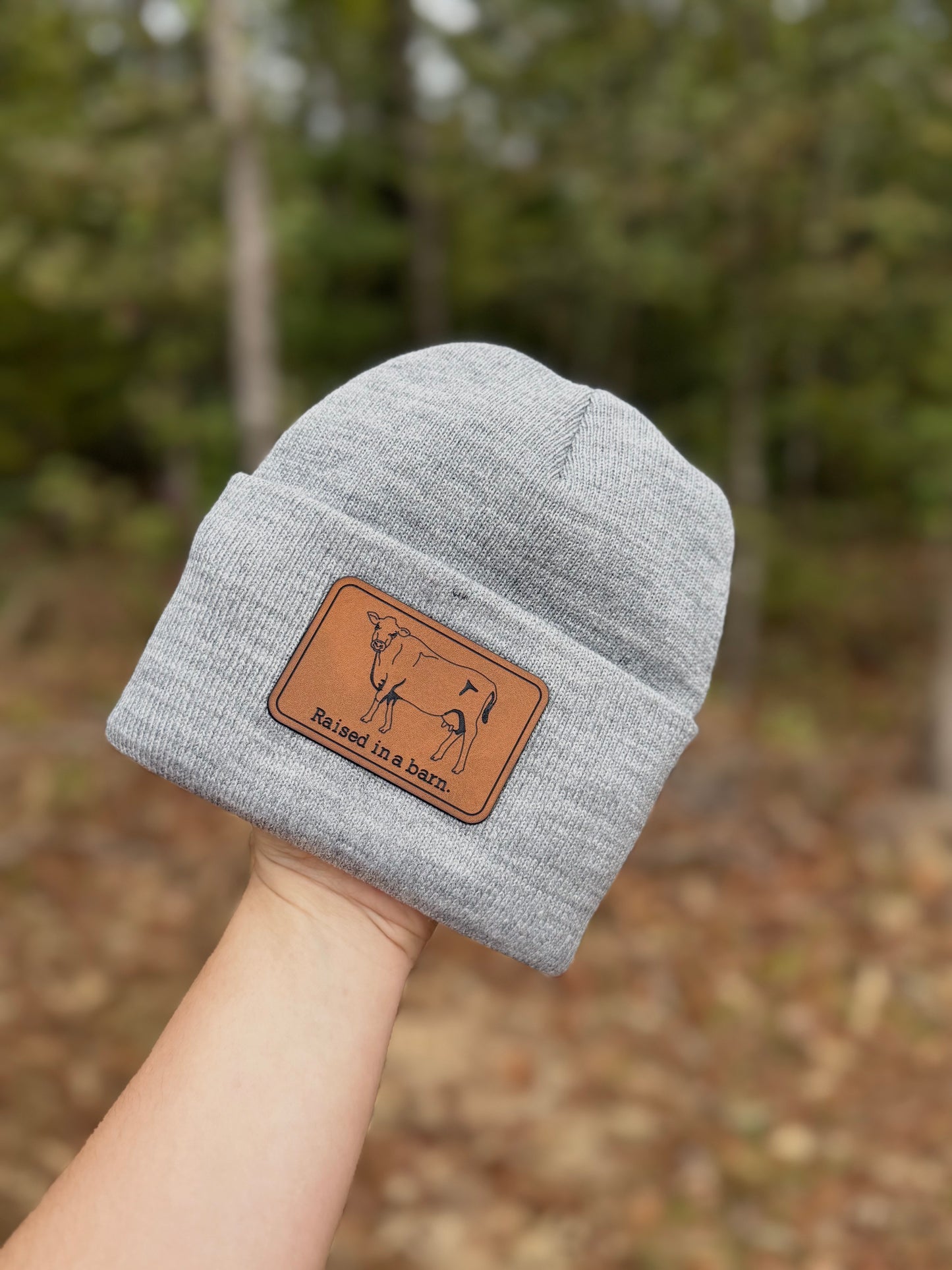 Raised in a Barn Beanie 🐄