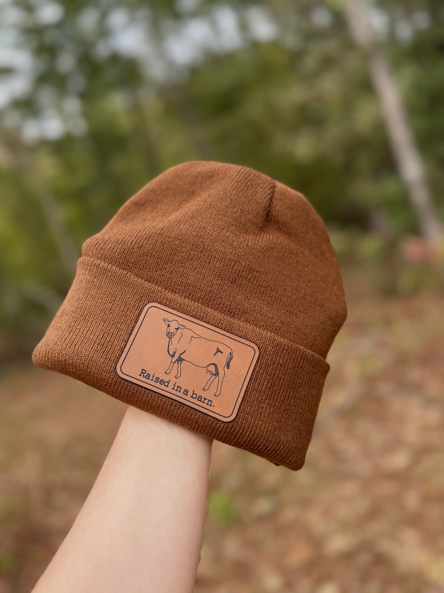 Raised in a Barn Beanie 🐄