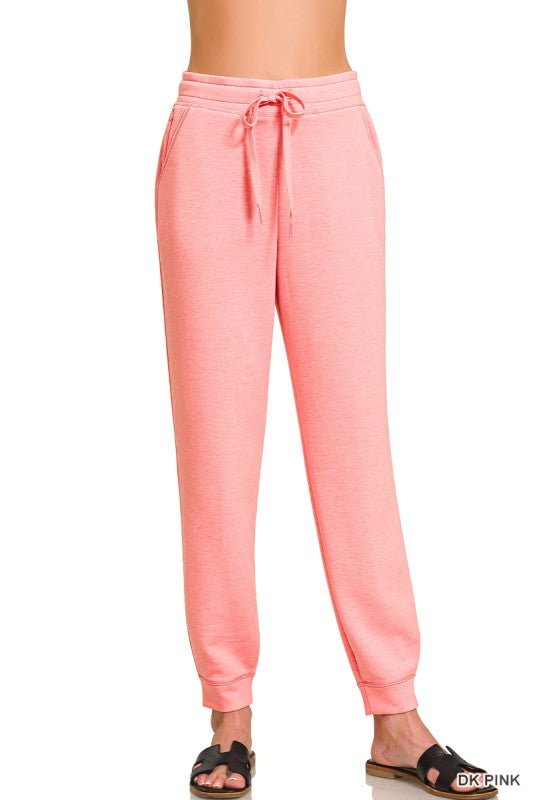 Pink Fleece Sweat Pants
