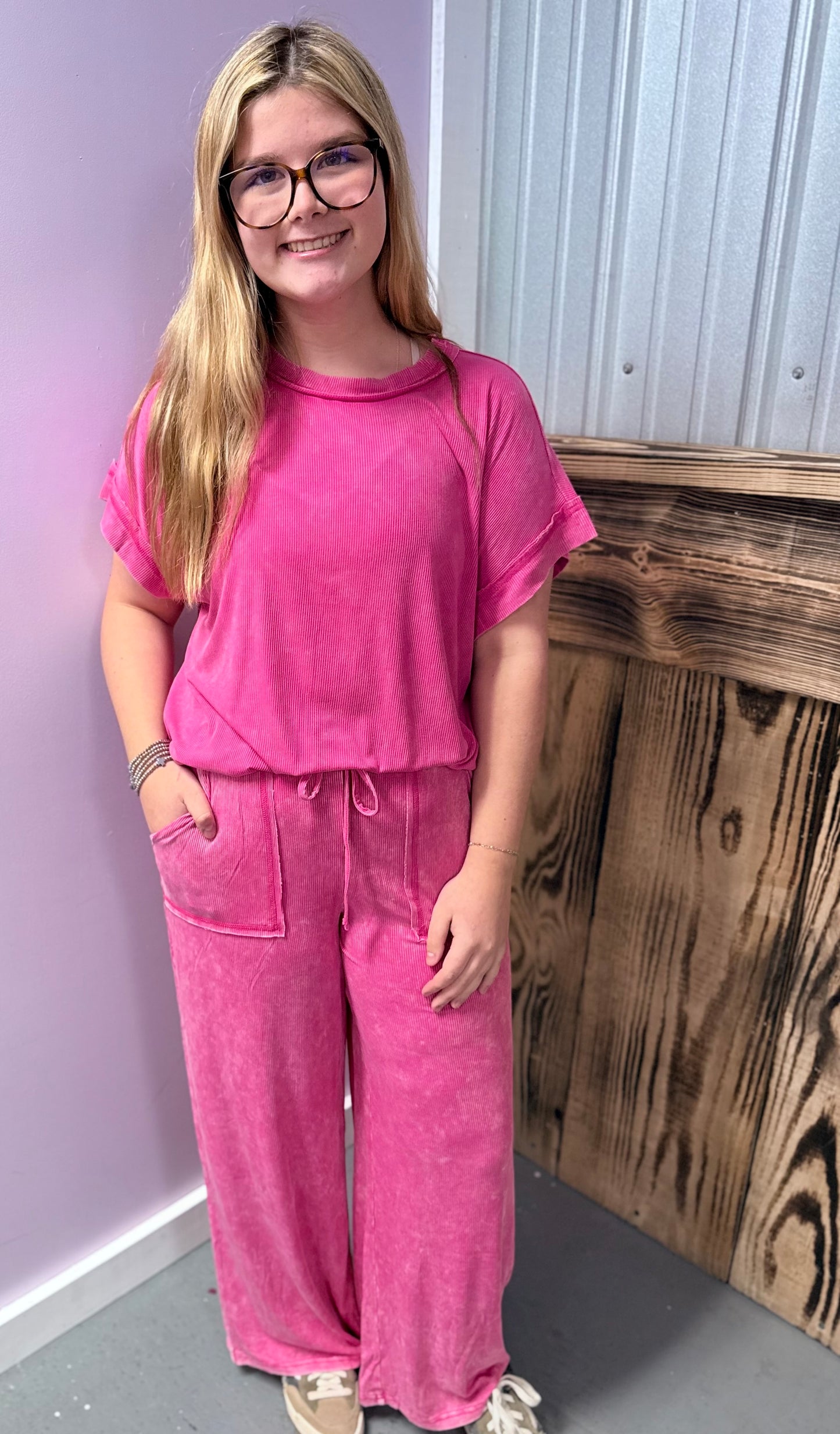Lazy Sunday - Acid Wash set