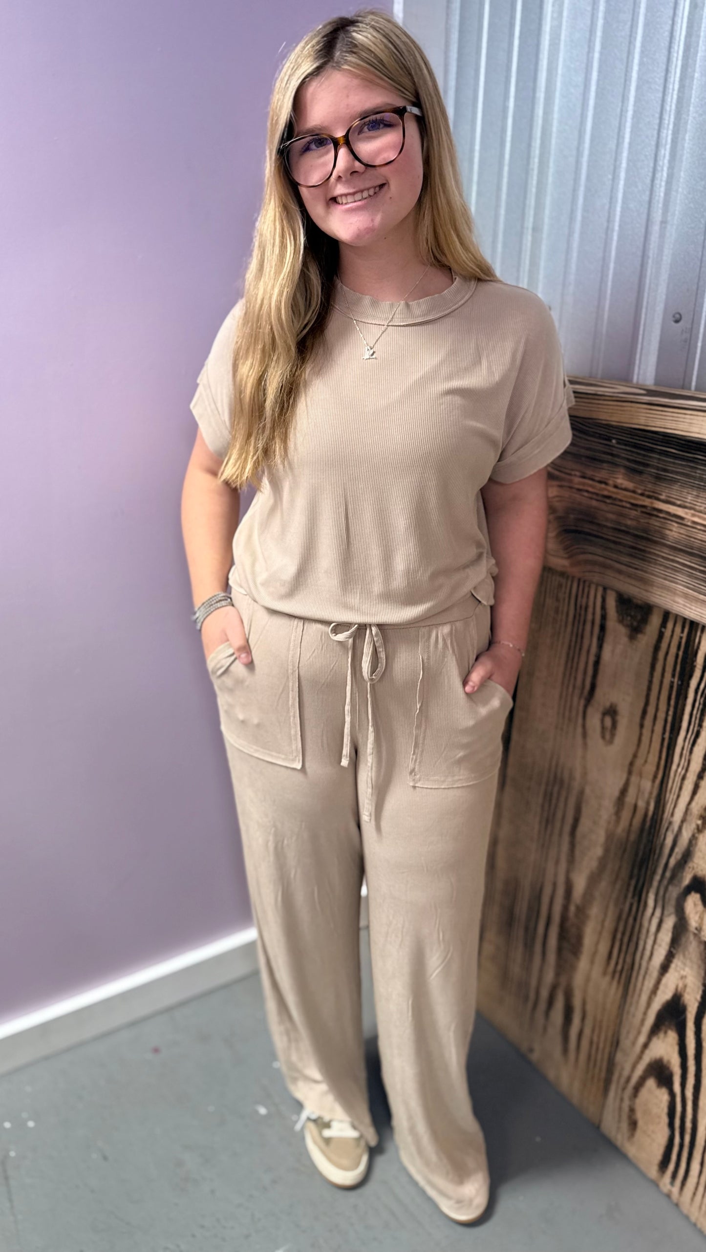 Lazy Sunday - Acid Wash set