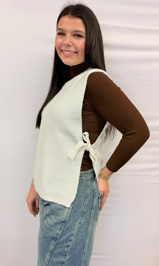 Bow Tie Sweater Vest