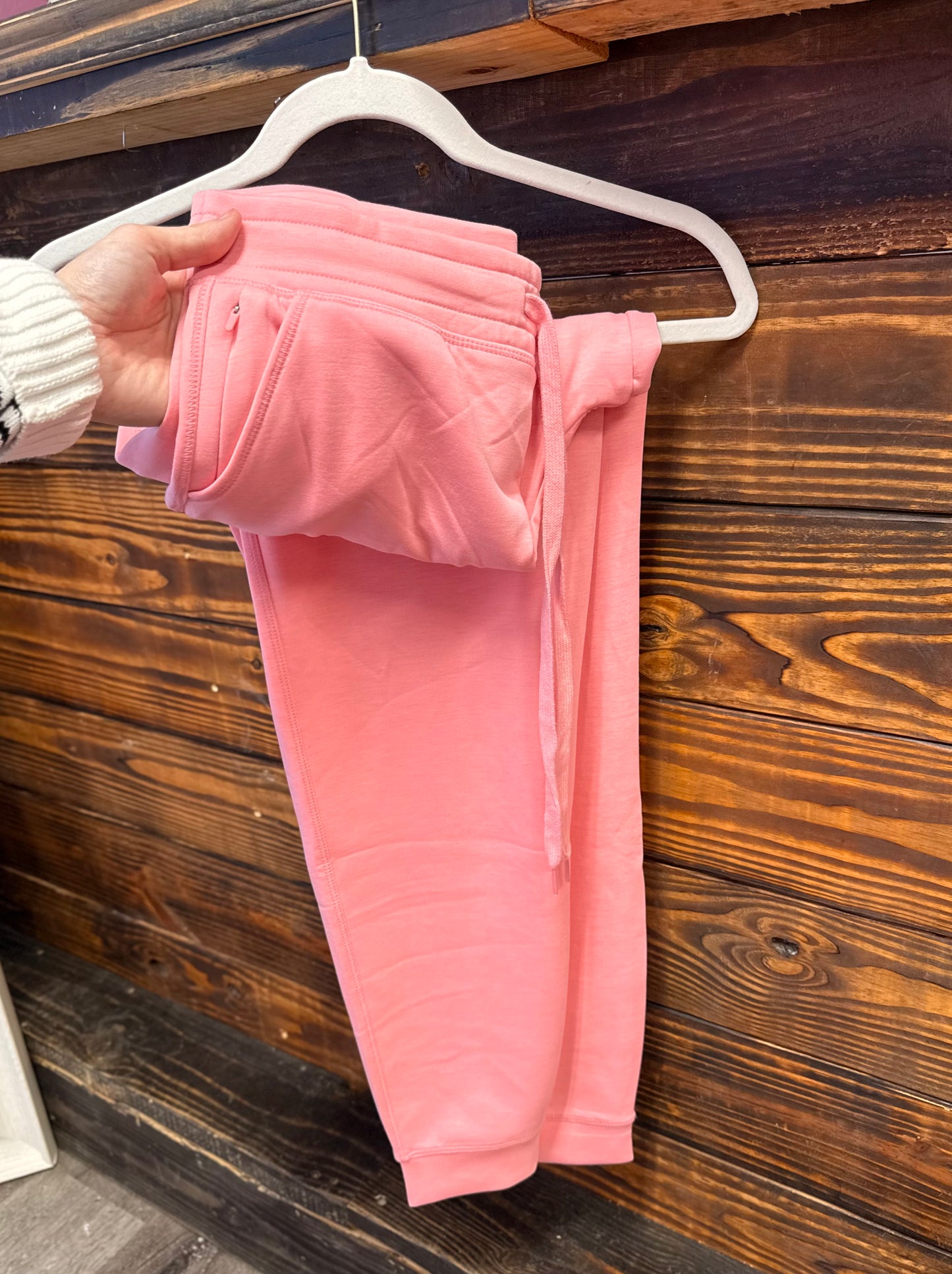 Pink Fleece Sweat Pants