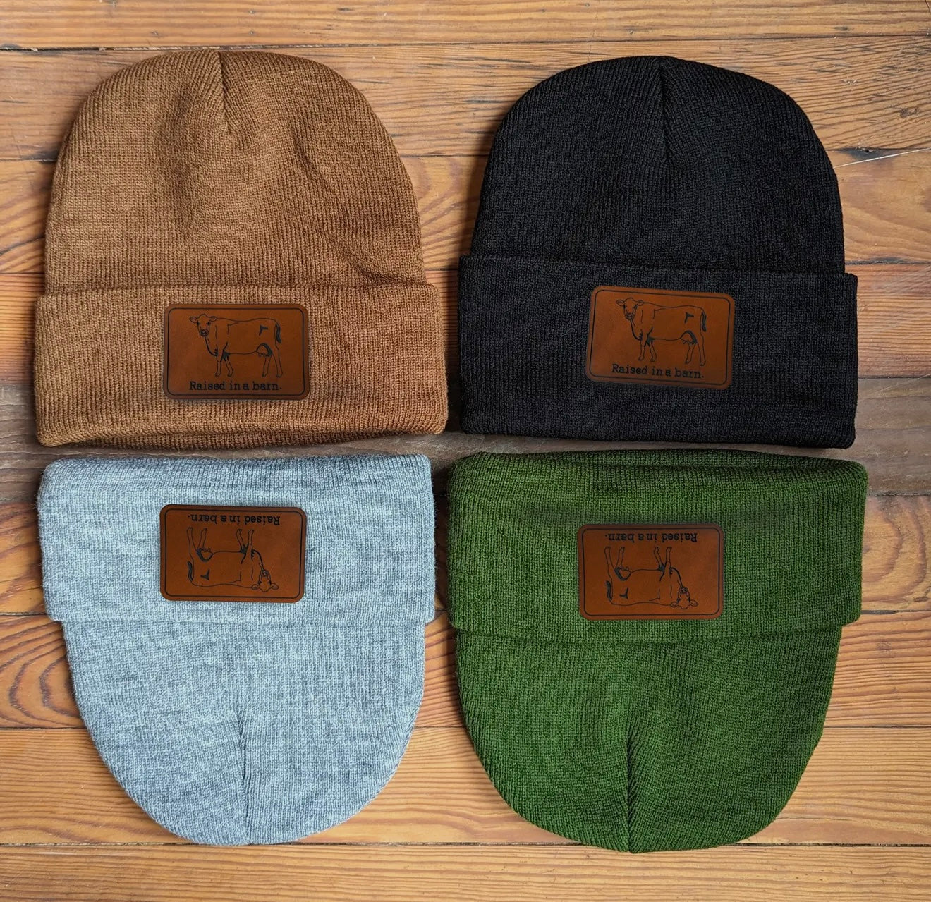 Raised in a Barn Beanie 🐄