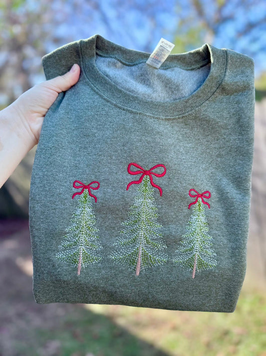 Bow Christmas Tree Sweatshirt Pre-Order